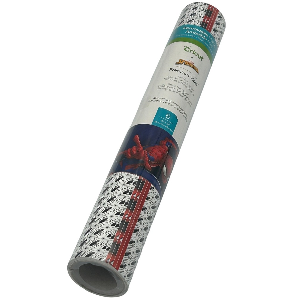 Cricut Premium Vinyl Marvel Spider-Man Sampler 12x12 Red Black NEW 2005412